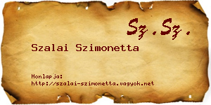 Szalai Szimonetta névjegykártya